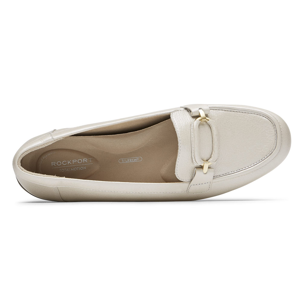 Rockport Loafers For Womens White - Total Motion Circle Driver - LJ5791428